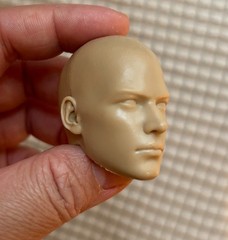 1/6 Unpainted Bald Male Head Sculpt For 12″ Hot Toy PHICEN Figure Custom Kitbash