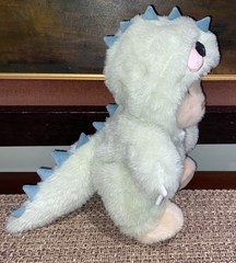 Handmade 12inch Fully Jointed Green Dinosaur Teddy Bear Plush Get A Hug Co. NWOT