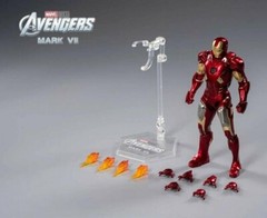 ZD-MK7: ZD Toys Marvel Iron Man Mark 7 Mark VII 7inch action figure, US Seller