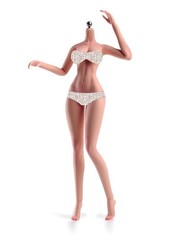 1/6 Flexible Normal MakeupLarge Breast Female Action Figure Body Detail Doll
