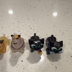 6 Disney Jr Puppy Dog Pals Toy Figures Rolly Rufus Bingo Just Play PVC 2″ Lot