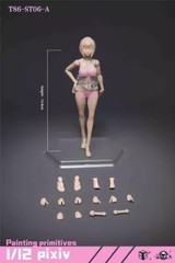 86TOYS T86-ST06-A 1/12 Super Large Bust Plump Hip Girl Head Body Flexible Figure
