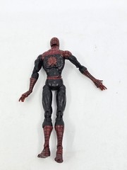 6″ Spider-man Action Figure Dark Suit Full Articulation Rare! 2008 Hasbro