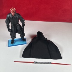 Star Wars Black Series 6” #02 Darth Maul TRI-LOGO Complete w/Custom Cape & Stand