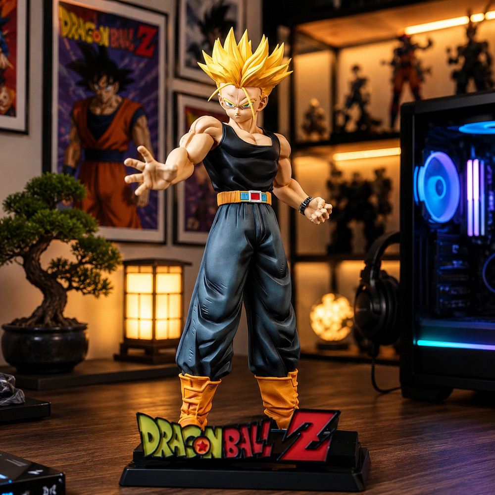 29cm Dragon Ball Trunks PVC Figure Anime Statue Collectible Model Toy