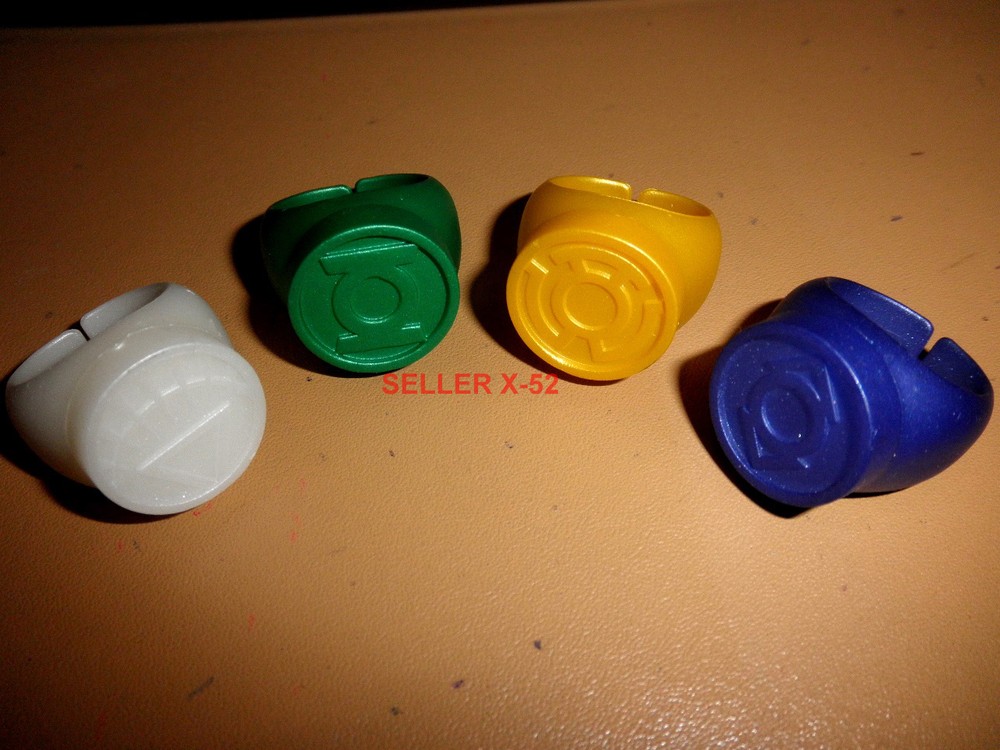 Green Lantern Corps Power Ring lot purple white yellow DC universe DCU toy