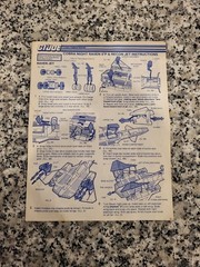 Cobra Night Raven S3P Instructions 1986 G.I. JOE Vintage Blueprints PART