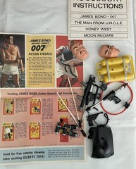 Gilbert Action Figure Accessories 007 Honey West Man from Uncle Moon McDare Lot