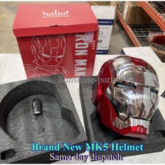 Autoking Iron Man Mask Mk5 1:1 Helmet Wearable Voice Touch Cosplay Props Jarvis