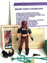 GI Joe 1984 Zartan V1 Complete + Chameleon Swamp Skier 100% File Card Blueprints