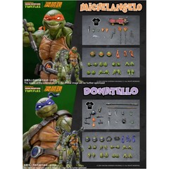 LING JIHUN 1/12 Teenage Mutant Ninja Turtles TMNT Leo Raph Don Mikey Figure