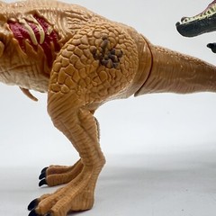 Jurassic Park World Dinosaur Lot Of 4 Apatosaurus Velociraptor Blue T-Rex Raptor