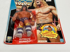 1991 WWF Hasbro ULTIMATE WARRIOR action figure (French carded)