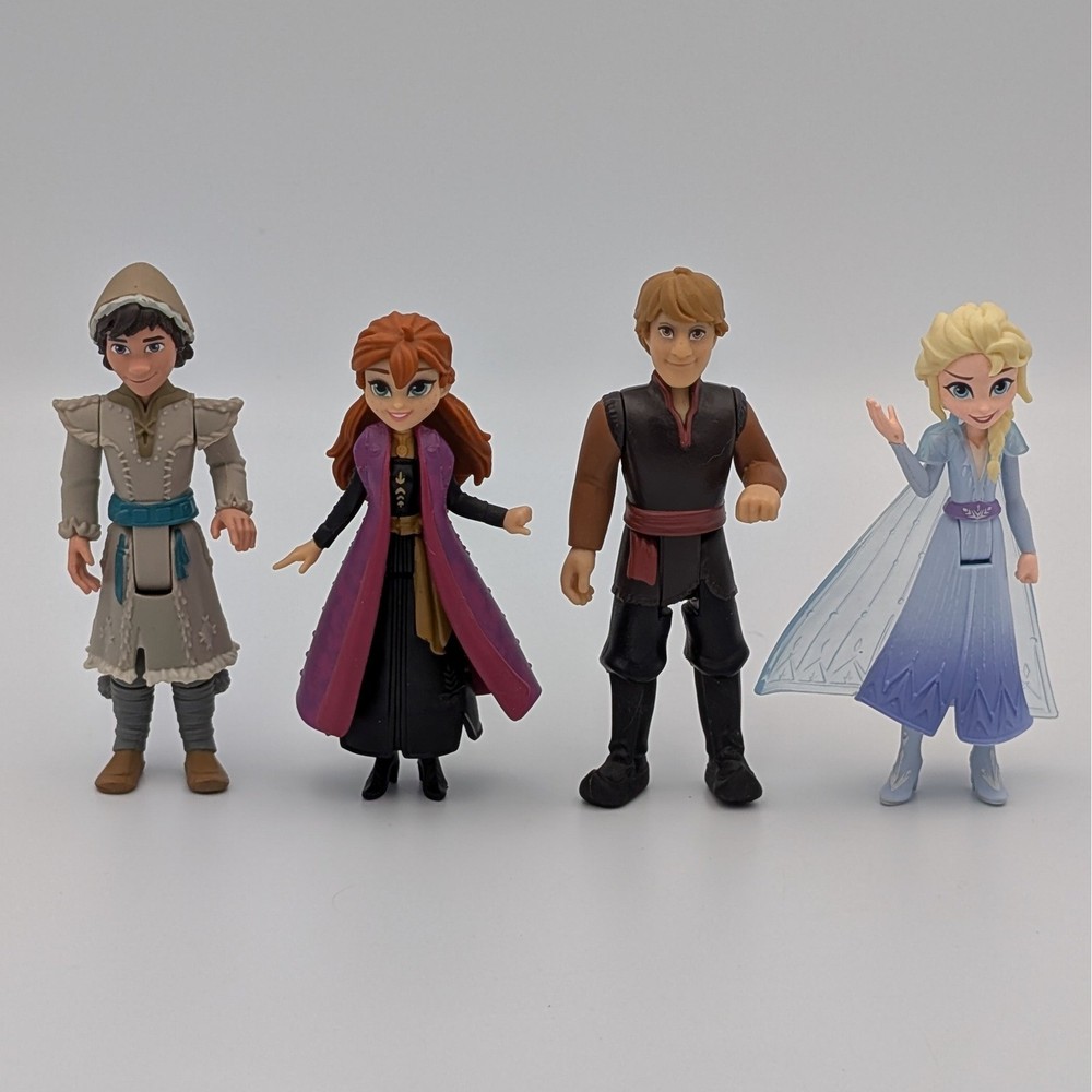 Frozen 2 Small Doll Figure Lot Elsa Anna Kristoff Ryder Hasbro Disney Toy 4 in