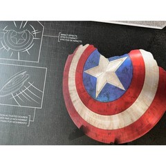 New Disney Parks Captain America Battle Damaged Shield Limited D23 Marvel 1/1500