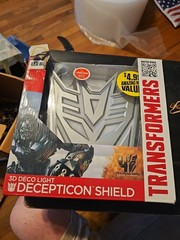 Transformers Shield 3D LED Night Light Decepticon Deco Wall Nightlight NIB