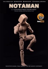 Notaman NT-02W 1/12 Flexible Strong Muscular Body Square Head 16.5cm Figure Doll