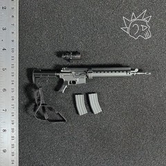 1/6 Scale MK 12 Assault Rifle Set Custom Action Figure Accessory – NO BRAND