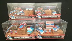 Disney Pixar Cars Toons: ALL 4 Mater the Greater 4 Pack Box Sets Mint Packages
