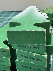 VTG Thomas & Friends Lot 9 Pine & 5 Oak Trees Snowy Green 1994 Britt Allcroft