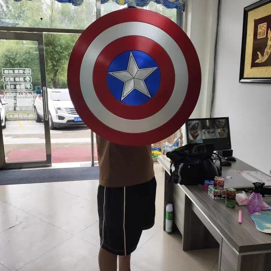 24″ AVENGERS CAPTAIN AMERICA VIBRANIUM SHIELD 75TH ANNIVERSARY COSPLAY PROP NEW