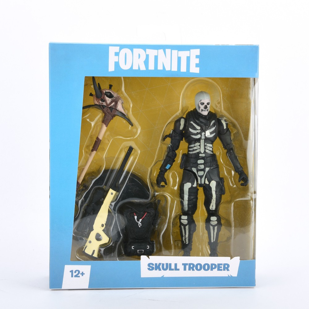 Fortnite Skull Trooper w/Accessories & Weapon 7″ Action Figure Toy NEW Bulk Pack