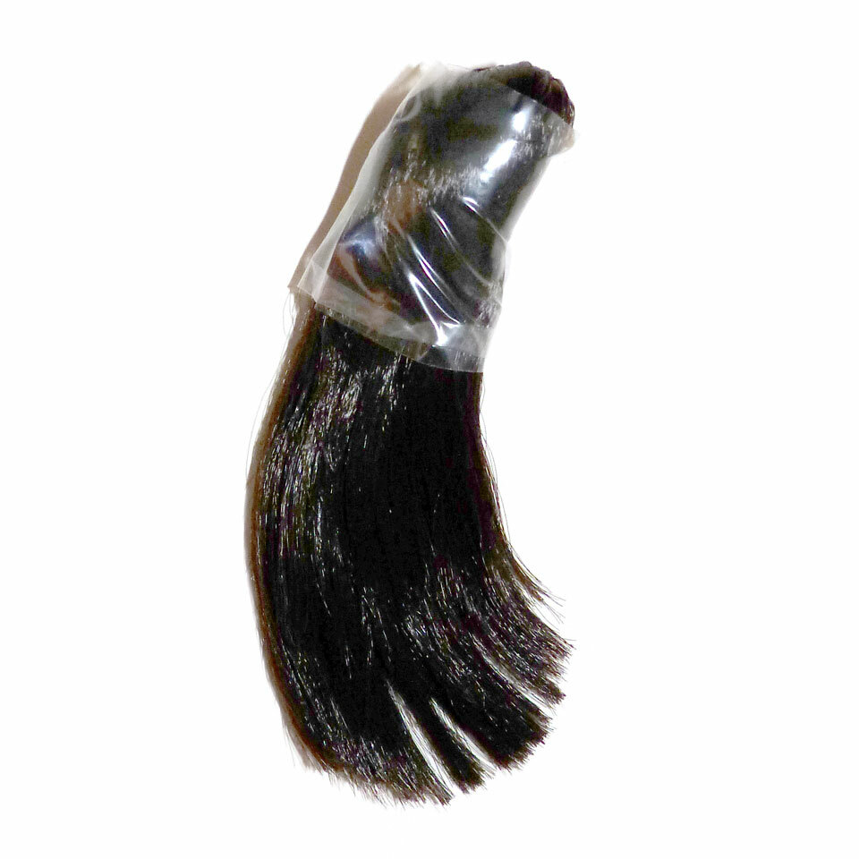 1/6 Scale Kumik Female Dark Brunette Hair Piece with Adhering Sticky Gum