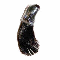 1/6 Scale Kumik Female Dark Brunette Hair Piece with Adhering Sticky Gum