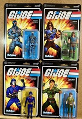 Lot of 4 G.I. Joe Super7 ReAction – Zartan, Firefly, Cobra Commander, Lady Jaye