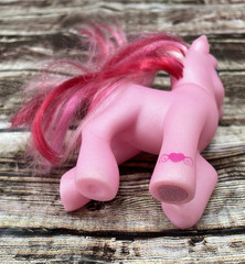 My Little Pony Jewel Pony Pink Valenshy G3 Hasbro 2004 Pink and White Mane