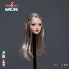 Z6TOYS 1:6 Head Sculpt Moveable Eye Girl ZC015A For 12″Female PH TbL Figure Doll