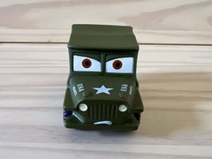 DISNEY PIXAR CARS Sarge Military Jeep Truck Vinyl Bath Toy Figure Disney Store