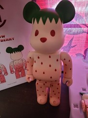 400% & 100% Bearbrick X CLOT Winter Strawberry Medicom Toy