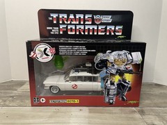 Transformers x Ghostbusters Ectotron Ecto-1 | Hasbro Autobot | G1 40th NEW
