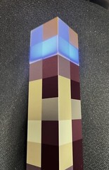 Kids Minecraft 11” Wall Torch Color Changing USB Rechargeable…New in Box