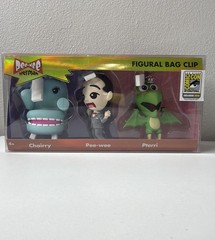 SDCC 2026 Pee-wee Herman Figural Bag Clip 3-Pack LE 200 Monogram Exclusive
