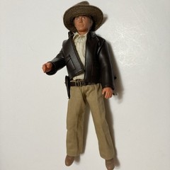 Vintage 1981 Indiana Jones Harrison Ford 12″ Doll Figure Kenner Hat Whip Gun Blt