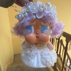 Custom Dress Pop Mart Crybaby Vacation Mode On Pendant Plush Custom Beige Dress
