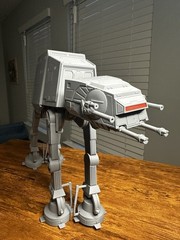 BUNDLE: Star Wars AT-AT Walker Model with Rebel Snowspeeder and tow cable!