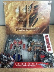 Transformers 4 AOE Platinum Edition: OPTIMUS PRIME & GRIMLOCK By Hasbro NEW NIB