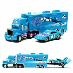 Disney Pixar Cars Mack Truck & Lightning McQueen Diecast Metal 2-Pack Toy Set