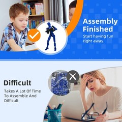 (Assembly Completed) 8 Packs Dummy13 Action Figure Set, 3D Printed ActionFigu…