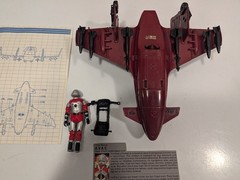 1986 ARAH Cobra Firebat AVAC Card File Blueprint PLUS Cobra Figures and Drivers