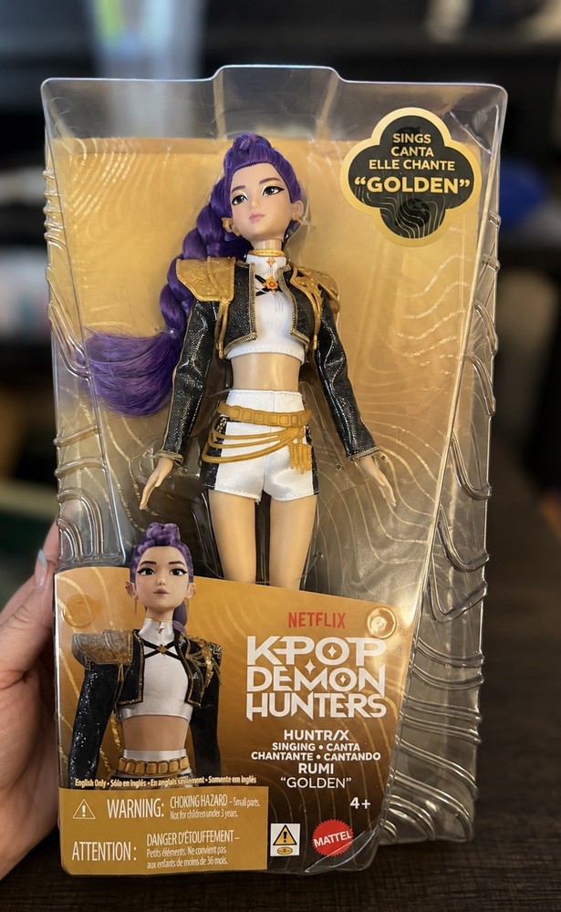 Mattel KPop Demon Hunters HUNTR/X Rumi “Golden” Singing*NEW-SEE BOX PICTURES*