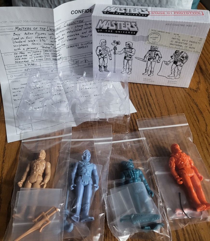 Super7 MOTU ReAction Prototype 4-Pack Figure Set SDCC 2015 Exclusive MINT Box