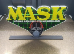 M.A.S.K. logo display Kenner Decorative Self standing MASK V4