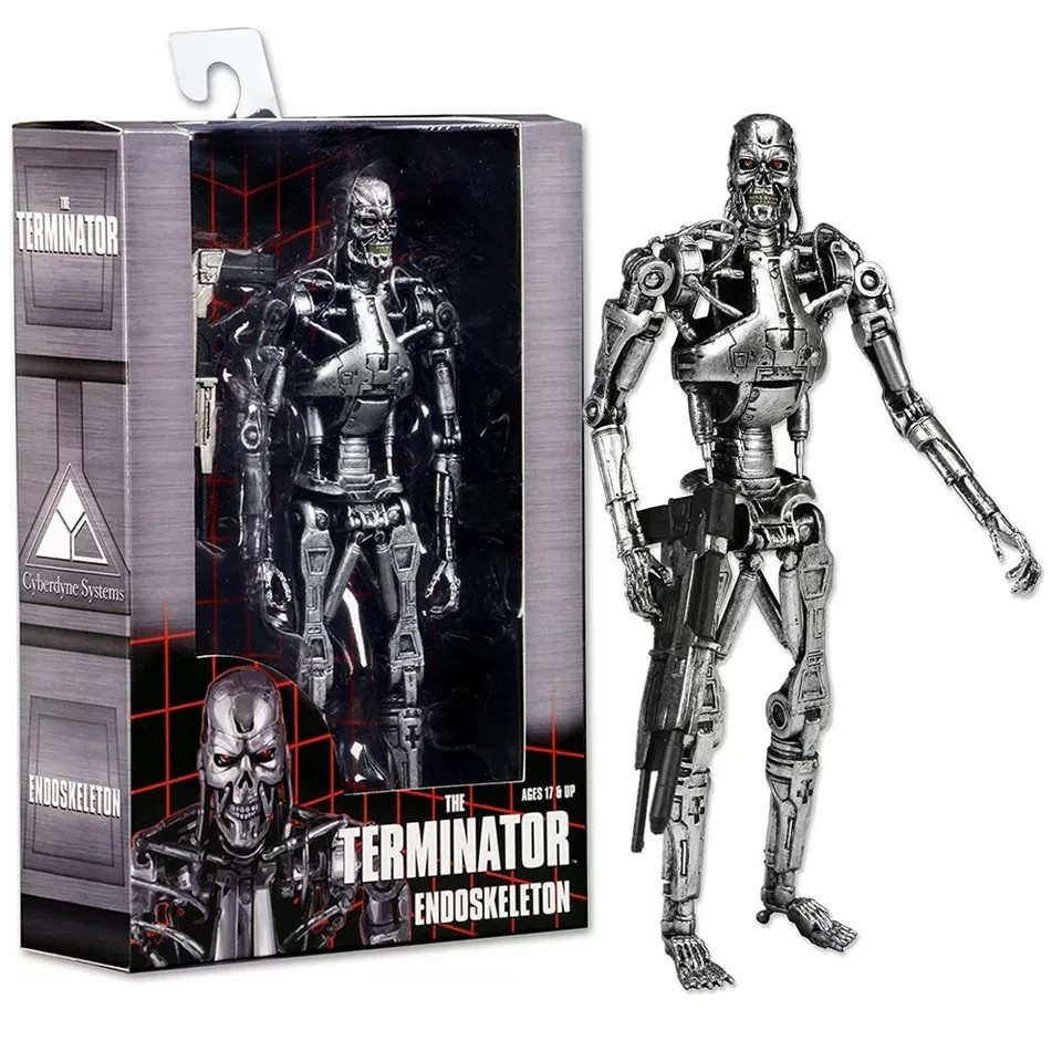 New 7″ Terminator 2 Judgment Day T-800 Endoskeleton Arnold PVC Action Figure –
