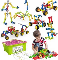 Stem Building Toys for 3 4 5 6 7 8 Year Old Boys Girls Kids,180 Pieces…