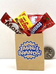 Zuru Mini Brands Halloween Miniature Candy Mixed 8 Pieces 2 Bags & Cart