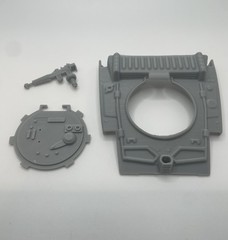 Vintage Star Wars Kenner AT-ST Scout Walker Canopy Hatch & Gun Repro Part 1981